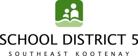 School District 5 - Southeast Kootenay